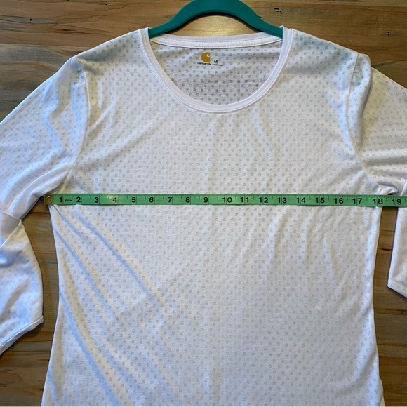 Carhartt Women’s Large long sleeve knit jersey shirt base layer scrub undershirt - Picture 5 of 10